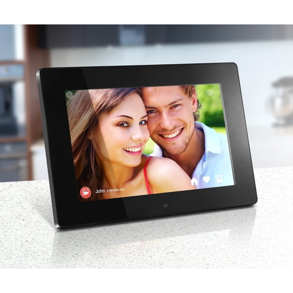 10 Inch WiFi Digital Photo Frame with Touchscreen IPS Display 32GB Memory 1280x800 Resolution Wireless Sharing Black