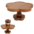 thumbnail image 1 of Wood Cake Stand, Round Wooden Cupcake Pedestal, Paulownia Woods Slice with Legs, Rustic Cake Holder Wooden Serving Tray Serving Board Display Wood Plant Stand, 1 of 9
