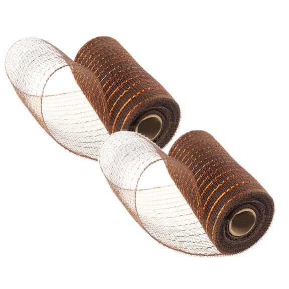 10 Inch X 30 Feet Metallic Poly Deco Mesh Roll For Wreaths, Bows & Crafts - Flexible, Reusable Decorative Mesh Ribbon For Holiday Decor, Swags, And Diy Arts & Crafts Projects