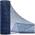 thumbnail image 1 of 10 Inch x 30 Feet Decor Mesh Ribbon with Metallic Foil， Deco Mesh Wreath Supplies Ribbon Mesh Roll for Spring Wreaths, Swags, Craft, Party Decoration, 1 of 11