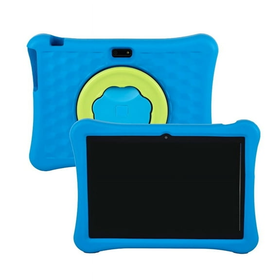 10 Inches Children Tablet for A133 Android 4+64G Smart Learning Machine with Parental Controls EVA Tablet US Plug Blue