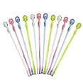 thumbnail image 1 of 10 Inches Cocktail Spoon, Assorted Colors Plastic Swizzle Sticks, Long Handle Mixing Spoon, Coffee Beverage Drink Stirring Spoons, Pack of 20, 1 of 4
