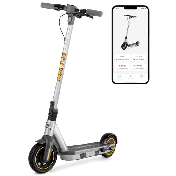 10 Inches Foldable Electric Scooter - Unique Performance and Upgraded Pneumatic Tire Foldable Commuter, Suitable for Adult and Easy to Store and Transport - HURES36