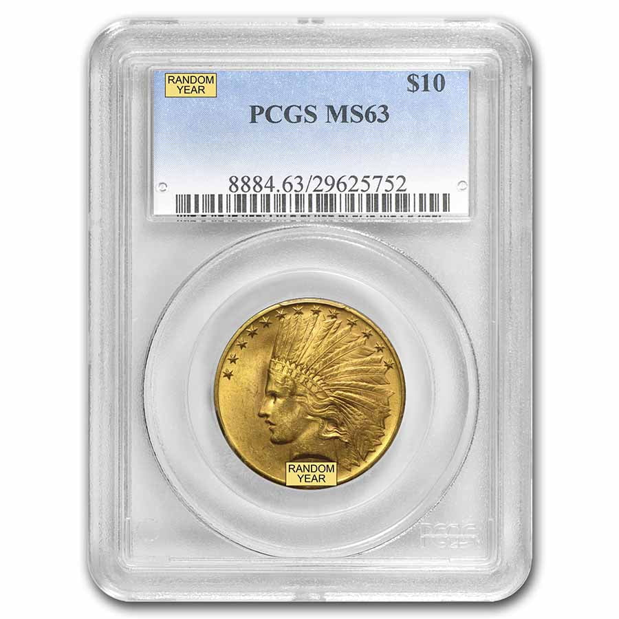 $10 Indian Gold Eagle MS-63 PCGS (Random)