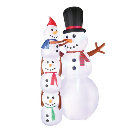 Occasions - 10' Tall Build-A-Snowman Inflatable
