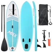 Naipo 10 in Inflatable Stand up Paddle Board 6 in Thick SUP Paddle Board with Paddleboard Accessories Triple Action Pump Fishing Green