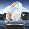 thumbnail image 1 of Under 10, Intelligent Noise-Canceling Over-Ear Wireless Bluetooth Headphones for Gamers: HD Call Quality,Hi-Fi Sound,30-Hour Battery,AUX Cable Included , Bluetooth Headphones | Plastic, White, 1 of 9