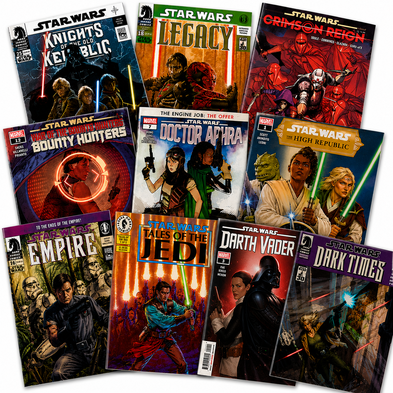 スターウォーズ 51-75 25冊セット Star WarsアメコミMarvel Star Wars Comic Book Gift Set – 10 Issues, Darth Vader, Luke