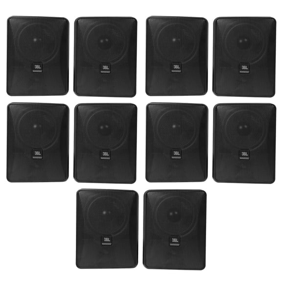 10) JBL Control 25-1 5.25" 30w 70v Wall-Mount Commercial Restaurant/Bar Speakers