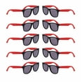 thumbnail image 1 of 10 Junie Kid Size Plastic Sunglasses Pack - Lenses UV Protection, Beach Glasses - Red, 1 of 2
