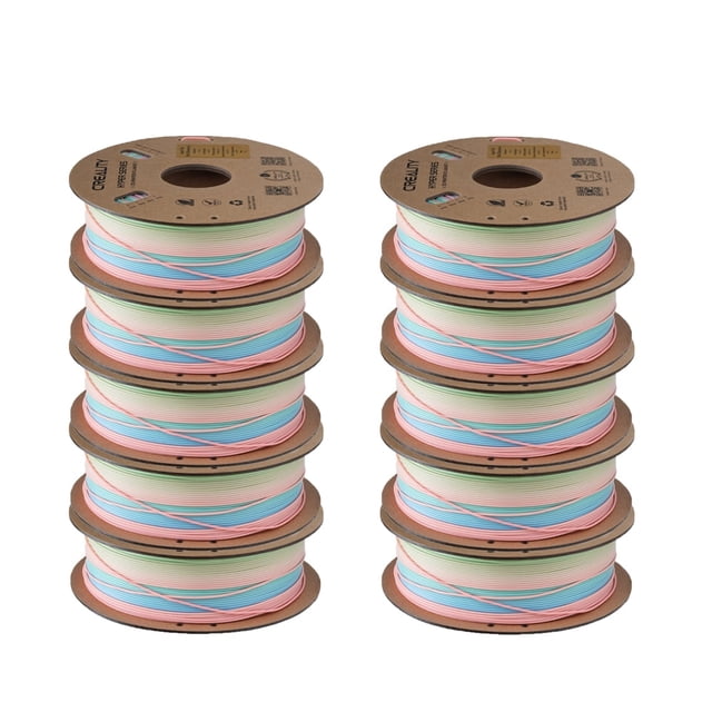 10 KG Creality Hyper Rainbow PLA 3D Printing Filament High-speed 1.75mm Vibrant Short & Long Gradients 3D Printer Filaments-Rainbow