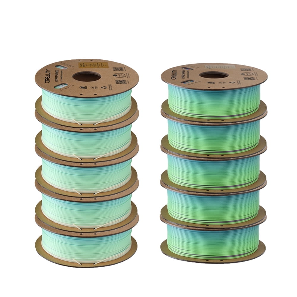 10 KG Creality Hyper Rainbow PLA 3D Printing Filament High-speed 1.75mm Vibrant Short & Long Gradients 3D Printer Filaments-Rainbow
