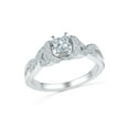 thumbnail image 1 of 10 KT White Gold Round Diamond Bridal Ring (0.60 cttw), 1 of 3