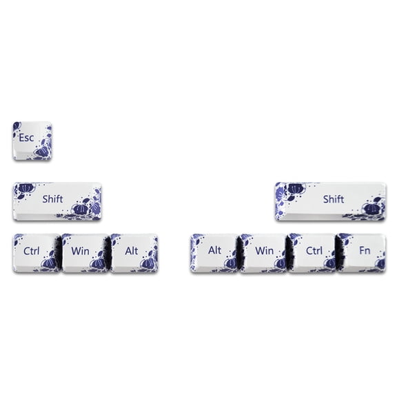 10-Key Dye Sublimation PBT Keycap Chinese OEM ESC Large Keys for Mechanical Keyboard Keycap