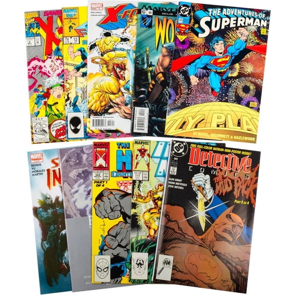 10 Key-Issue Only Comic Book Value Set- Marvel, DC and Indie- Kid/Adult Friendly w No Dupes or Inappropriate/Junk Fillers- Gift for Any Graphic Novel, Superhero, Investment Fan