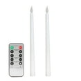 thumbnail image 1 of 10-Key Remote with Taper Candles Flickering Battery Operated Led Warm Wick Light Window Candles Real Wax Christmas Wedding Decor, 1 of 9
