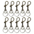 thumbnail image 1 of 10 Keychains Snap Trigger Swivel Hook Clips Belt Clip Key Removable Rings Spring, 1 of 4