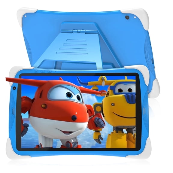 Kids Tablet,10.1 Inch Android 15 Toddler Tablet with Case,8GB RAM 64GB ROM Tableta,APP Preinstalled,Parent Control,Kids Education Children Tablet with WiFi,Blue