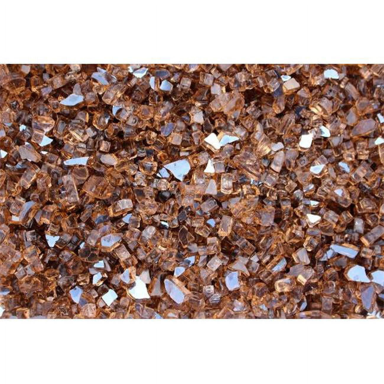 10 LB Copper Reflective Tempered Fire Glass