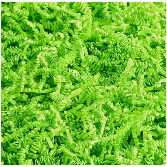 10 LB Crinkle Cut Paper Shred Filler for Gift Bags Packing Boxes and Stuffing Baskets Bulk (10 LB, Lime Green)