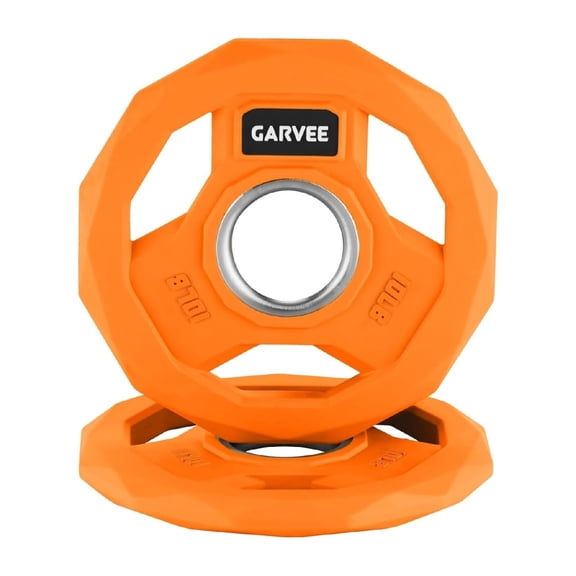 10 LBS Bumper Plates Set in Pairs 2 Inch Rubber Coated Cast Iron Weight Plates for Home and Commercial Gym Use Suitable for Men and Women with Multiple Weight Options
