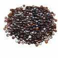thumbnail image 1 of 10 LBS Fire Glass 3/4Inch Round Fireplace Glass Rocks for Fire Pit Rich Amber, 1 of 8