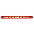 thumbnail image 1 of 10 LED 9" Stop, Turn & Tail Light Bar Only - Red LED/Red Lens, 1 of 3
