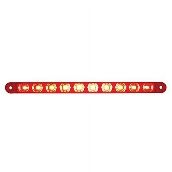 10 LED 9" Stop, Turn & Tail Light Bar Only - Red LED/Red Lens
