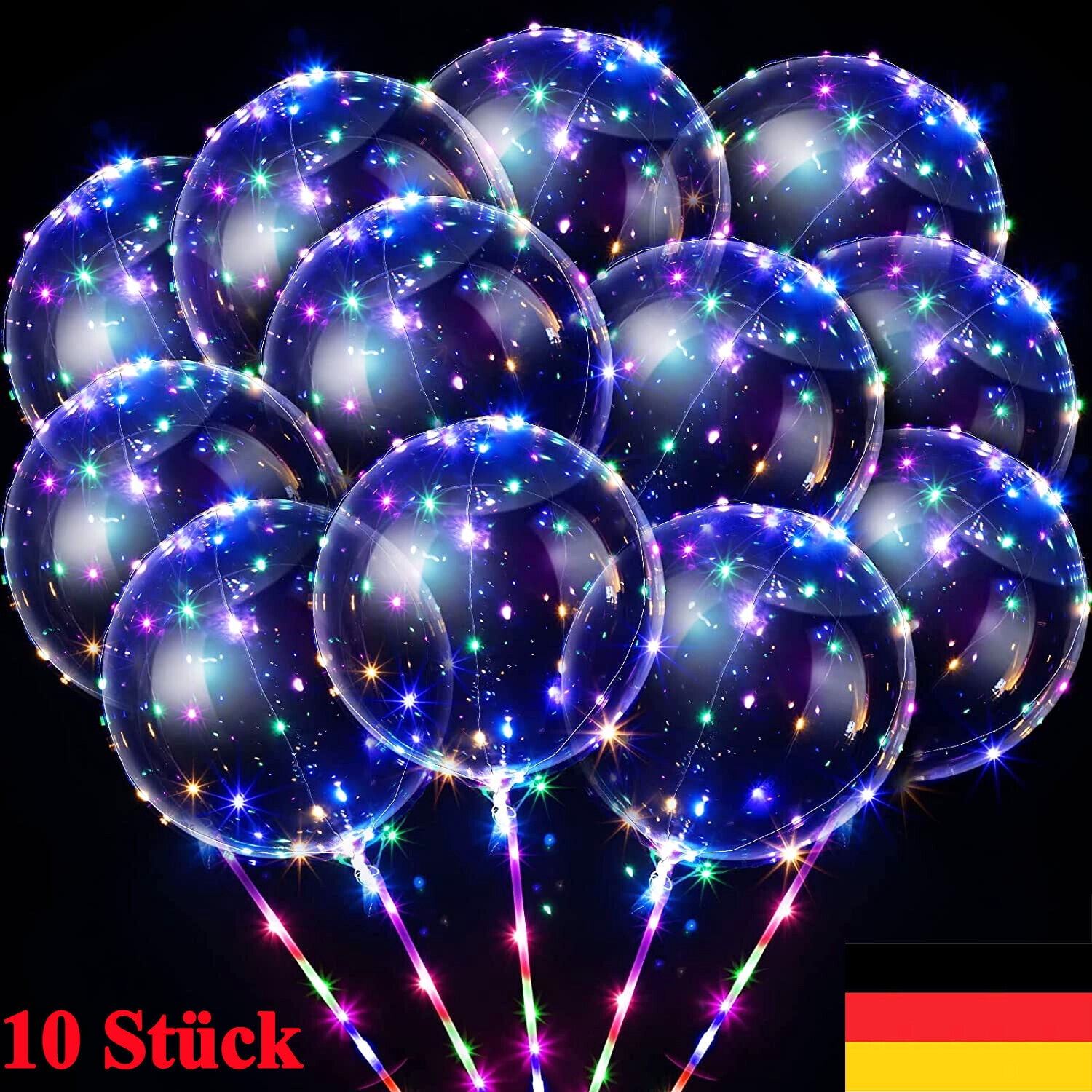 Led Luftballons Mit Stab