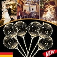 thumbnail image 1 of 10 LED Glowing Balloons with Sticks Wedding Birthday Party Decoration Bobo Warm White, 1 of 13