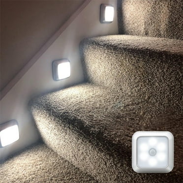 Under 10,LED Motion Sensor Under Cabinet Light,Wireless,Adhesive Magnetic Wardrobe Lighting for Kitchen,Closet,and Under Counter Use Christmas Countdown|Plastic,Sliver,Vsgery