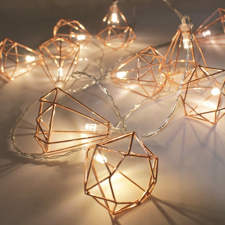 Rose gold fairy lights outlet