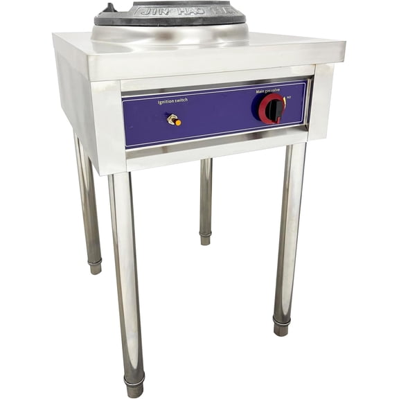 10" LPG Chamber Single Burner Gas Wok Gas Stove Liquefied Gas Fierce Furnace