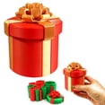 thumbnail image 1 of 10-Layer Annoying Nested Screw Prank Gift Box, Red Money Puzzle Box with Gold Bow, Reusable Cash Gift Box for Christmas, Birthday & White Elephant, 1 of 5