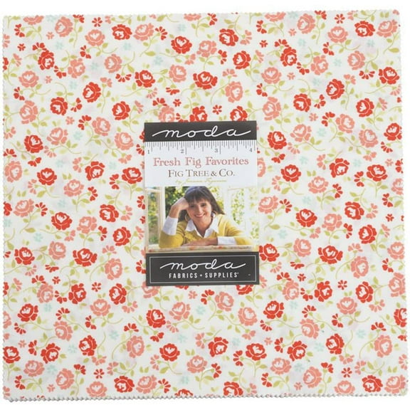10" Layer Cake Squares - Fresh Fig Favorites by Joanna Figueroa of Fig Tree & Co for Moda Floral Ten-Square Fabric Bundle Quilter's Cotton Precuts (20410LC) M531.26