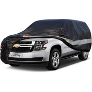 Kayme 10-Layer Waterproof All Weather Extra Large SUV Cover Custom Fit Chevy Tahoe Traverse Mercedes And More With Driver Door Zipper