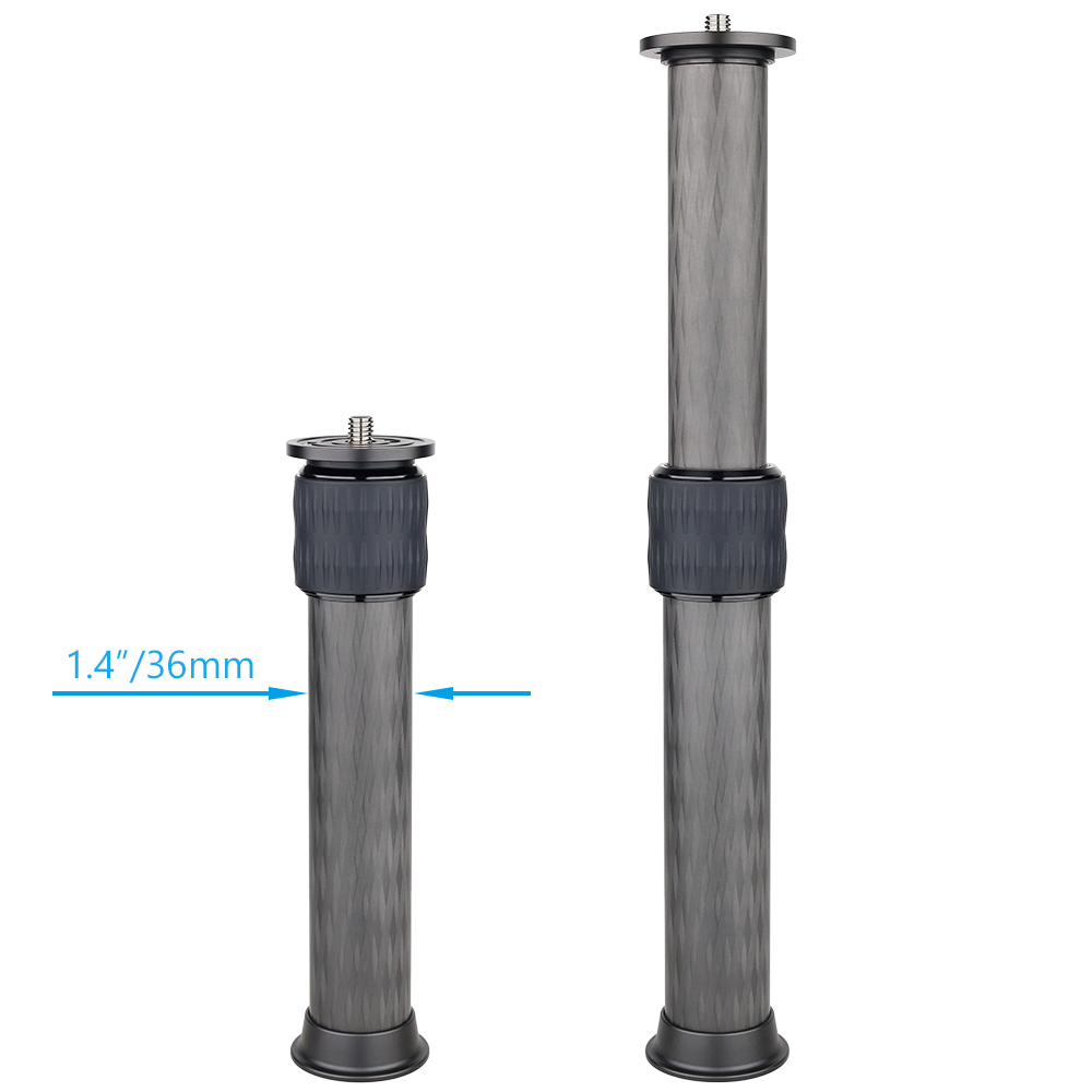 10 Layers Carbon Fiber Center Column Extender 2Section Tube Extension