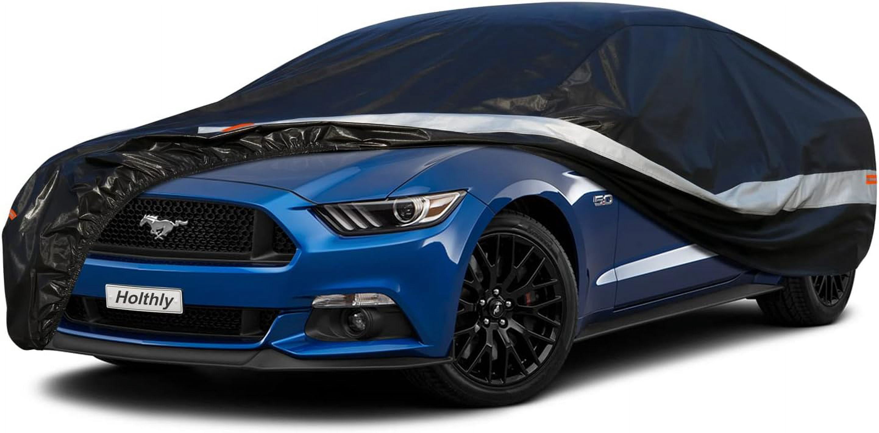 10 Layers Coupe Car Cover Waterproof All Weather for Automobiles,100% Waterproof Outdoor Car Covers Rain Snow UV Dust Protection. Custom Fit for Ford Mustang,Chevy Camaro, Chevy Corvette,etc