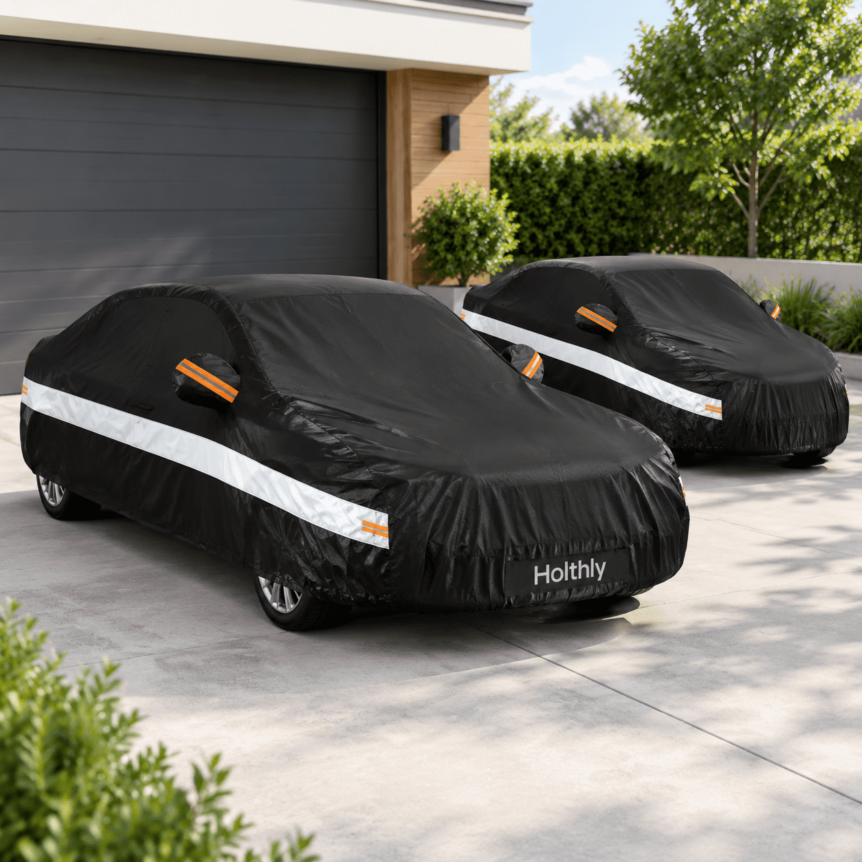 10 Layers Sedan Car Cover Black Gray Custom Fit for Mercedes-Benz S ...