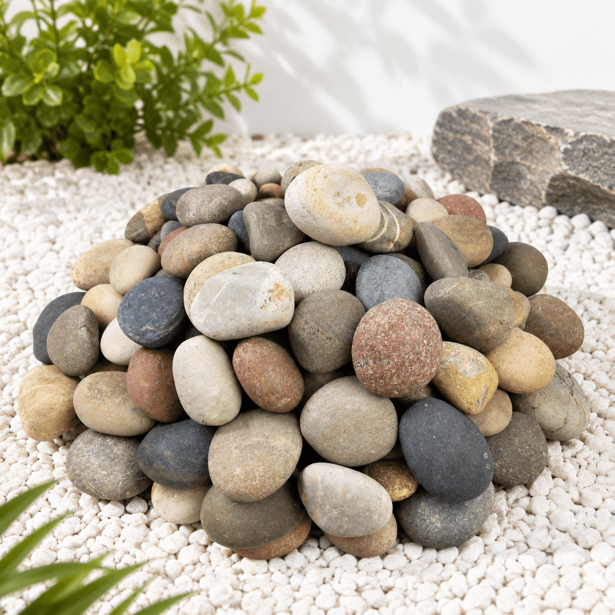 10 Lbs Large River Rocks 3-4 Inch Pebbles For Landscaping - Walmart.com