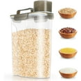 10 Lbs Rice Storage Container Airtight Food Dispenser with Large Spout