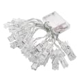thumbnail image 1 of 10 Led Photo Clip String Lights With Clips For Hanging, 1.5 Meter Warm White Battery Operated Constant On Lighting, Indoor Outdoor Courtyard Decoration For Picture Cards Artwork, 1 of 4