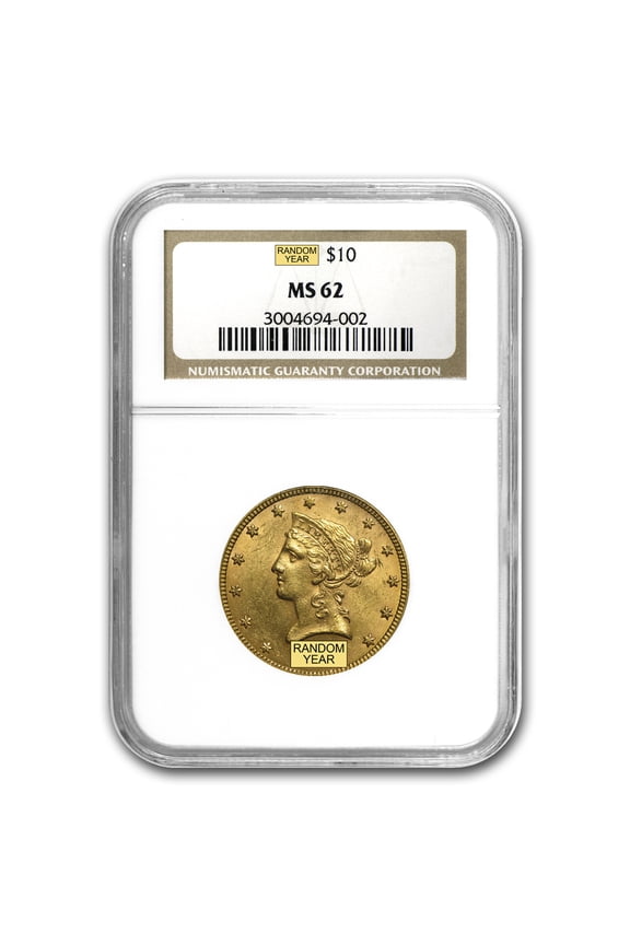 $10 Liberty Gold Eagle MS-62 NGC (Random)