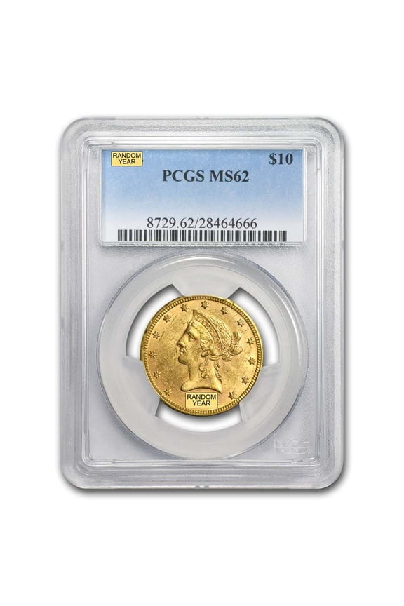 $10 Liberty Gold Eagle MS-62 PCGS (Random)