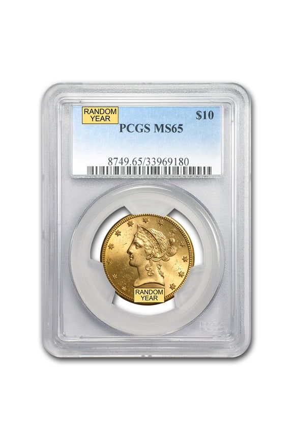 $10 Liberty Gold Eagle MS-65 PCGS (Random)