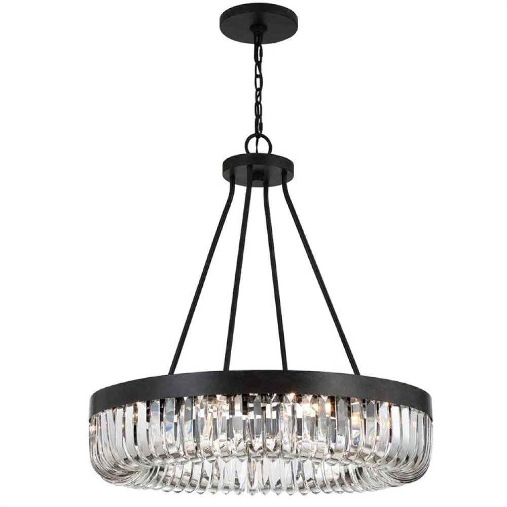 Charcoal Bronze Crystal Bead 10-Light Chandelier
