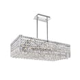 thumbnail image 1 of CWI Lighting Colosseum 10 Light Down Transitional Metal Chandelier in Chrome, 1 of 6