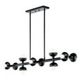 thumbnail image 1 of 10 Light Linear Chandelier in Modern Style-6.5 inches Tall and 6.5 inches Wide-Black Finish Bailey Street Home 147-Bel-5180081, 1 of 1