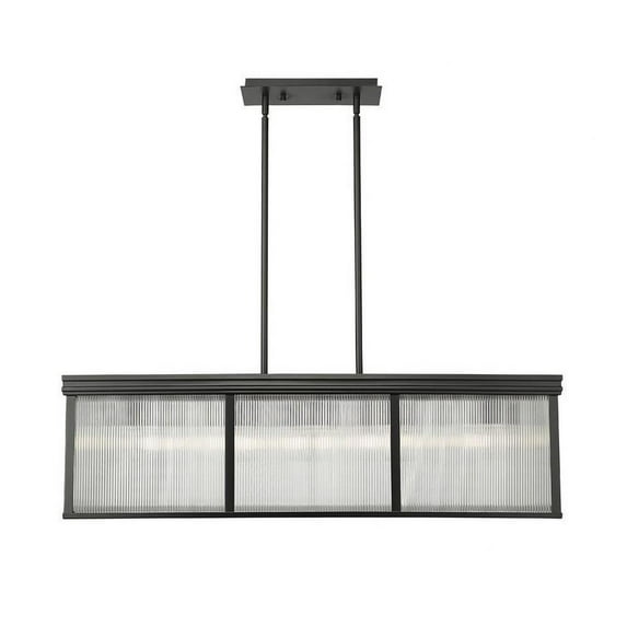 10 Light Pendant in Industrial Style-12 inches Tall and 12 inches Wide-Matte Black Finish Bailey Street Home 372-Bel-5172294