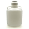 thumbnail image 1 of 10 Liter (2.6 Gallon) Carboy Jug with Gasket Cap, White Premium Polypropylene with 2 Handles, 15" H - 10" D with 2 5/8" Opening - Eisco Labs, 1 of 4